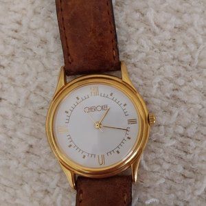 Cherokee Vintage Water Resistant Round Bezel Wristwatch